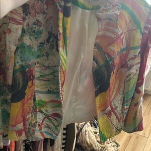 Alberto Makali Multicolor Abstract Blazer